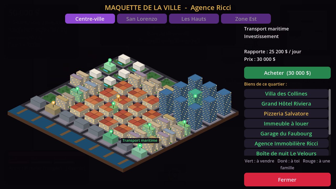 La maquette 3D de l'agence immobilière